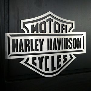 Harley Davidson Stainless Steel Sign (small)